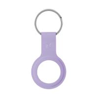 Crong Silicone Case with Key Ring – Etui ochronne brelok do Apple AirTag (fioletowy)