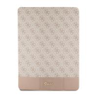 Guess 4G Stripe Allover - Etui iPad Pro 12.9" (2022-2020) (Różowy)