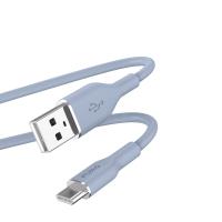 PURO ICON Soft Cable – Kabel USB-A do USB-C 1.5 m (Powder Blue)