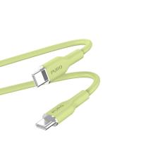PURO ICON Soft Cable – Kabel USB-C do USB-C 1.5 m (Matcha Green) PURO ICON Soft Cable – Kabel USB-C do USB-C 1.5 m (Matcha Green)