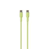 PURO ICON Soft Cable – Kabel USB-C do USB-C 1.5 m (Matcha Green)