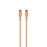 PURO ICON Soft Cable – Kabel USB-C do USB-C 1.5 m (Apricot)