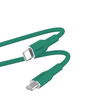 PURO ICON Soft Cable – Kabel USB-C do Lightning certyfikat MFi 1.5 m (Jade) PURO ICON Soft Cable – Kabel USB-C do Lightning certyfikat MFi 1.5 m (Jade)