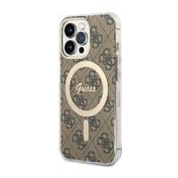 Guess 4G MagSafe - Etui iPhone 13 Pro (Brązowy) Guess 4G MagSafe - Etui iPhone 13 Pro (Brązowy)