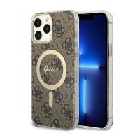 Guess 4G MagSafe - Etui iPhone 13 Pro Max (Brązowy) Guess 4G MagSafe - Etui iPhone 13 Pro Max (Brązowy)