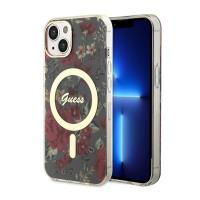 Guess Flower MagSafe - Etui iPhone 14 Plus (Zielony) Guess Flower MagSafe - Etui iPhone 14 Plus (Zielony)