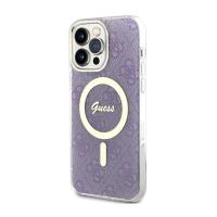 Guess 4G MagSafe - Etui iPhone 14 Pro Max (Purpurowy)