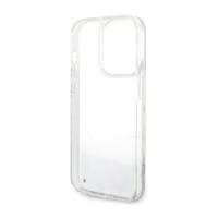 Guess Liquid Glitter Marble - Etui iPhone 14 Pro Max (Biały)