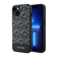 Guess GCube Stripes MagSafe - Etui iPhone 14 Plus (Czarny) Guess GCube Stripes MagSafe - Etui iPhone 14 Plus (Czarny)