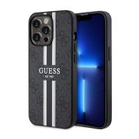 Guess 4G Printed Stripes MagSafe - Etui iPhone 13 Pro Max (Czarny) Guess 4G Printed Stripes MagSafe - Etui iPhone 13 Pro Max (Czarny)