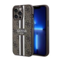 Guess 4G Printed Stripes MagSafe - Etui iPhone 13 Pro Max (Brązowy) Guess 4G Printed Stripes MagSafe - Etui iPhone 13 Pro Max (Brązowy)