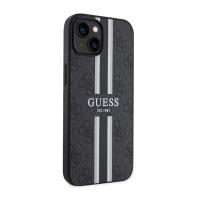 Guess 4G Printed Stripes MagSafe - Etui iPhone 14 Plus (Czarny)