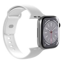 PURO ICON - Elastyczny pasek do Apple Watch 42/44/45/49 mm (S/M & M/L) (White)