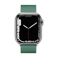 Crong Milano Steel – Pasek ze stali nierdzewnej do Apple Watch 44/45/46/49 mm (zielony)