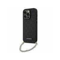 Karl Lagerfeld Saffiano Monogram Chain - Etui iPhone 14 Pro (Czarny) Karl Lagerfeld Saffiano Monogram Chain - Etui iPhone 14 Pro (Czarny)