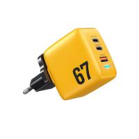 WEKOME WP-U141 Tint Series - Ładowarka sieciowa 2x USB-C & USB-A Super Fast Charger GaN 67W (Żółty) WEKOME WP-U141 Tint Series - Ładowarka sieciowa 2x USB-C & USB-A Super Fast Charger GaN 67W (Żółty)
