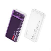 WEKOME WP-351 Vanguard Series - Power bank 20000 mAh PD 20W + QC 22.5W (Fioletowy / Przezroczysty) WEKOME WP-351 Vanguard Series - Power bank 20000 mAh PD 20W + QC 22.5W (Fioletowy / Przezroczysty)