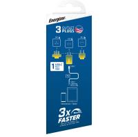Energizer Ultimate - Ładowarka sieciowa podróżna Multiplug EU / UK / US GaN USB-C 20W PD (Zielony)