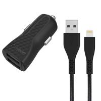 Energizer HardCase - Ładowarka samochodowa 2x USB-A 17W 3.4A + Kabel Lightning certyfikat MFi (Czarny) Energizer HardCase - Ładowarka samochodowa 2x USB-A 17W 3.4A + Kabel Lightning certyfikat MFi (Czarny)