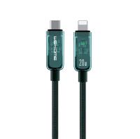 WEKOME WDC-181 Vanguard Series - Kabel połączeniowy USB-C do Lightning Super Fast Charging PD 20W 1 m (Zielony) WEKOME WDC-181 Vanguard Series - Kabel połączeniowy USB-C do Lightning Super Fast Charging PD 20W 1 m (Zielony)