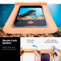 Spigen A601 Universal Waterproof Case - Etui do smartfonów do 6.9" (Morelowy)