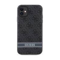 Guess 4G Printed Stripe - Etui iPhone 11 / iPhone XR (szary)