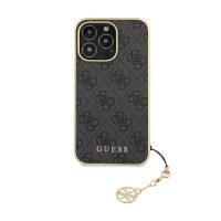 Guess 4G Charms Collection - Etui iPhone 14 Pro (szary)