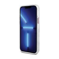 Guess Metal Outline MagSafe - Etui iPhone 12 / iPhone 12 Pro (przezroczysty / różowy)
