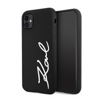 Karl Lagerfeld Silicone Signature - Etui iPhone 11 (Czarny) Karl Lagerfeld Silicone Signature - Etui iPhone 11 (Czarny)