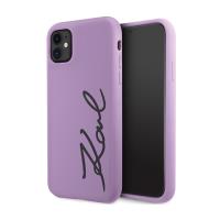 Karl Lagerfeld Silicone Signature - Etui iPhone 11 (Fioletowy) Karl Lagerfeld Silicone Signature - Etui iPhone 11 (Fioletowy)