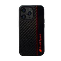 Audi Carbon Fiber Stripe - Etui iPhone 13 Pro (Czarny)