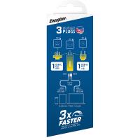 Energizer Ultimate - Ładowarka sieciowa podróżna Multiplug EU / UK / US GaN USB-C & USB-A 65W PD (Srebrny)
