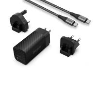 Energizer Ultimate - Ładowarka sieciowa podróżna Multiplug EU / UK / US GaN USB-C & USB-A 65W PD + Kabel USB-C (Czarny) Energizer Ultimate - Ładowarka sieciowa podróżna Multiplug EU / UK / US GaN USB-C & USB-A 65W PD + Kabel USB-C (Czarny)
