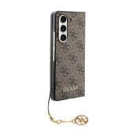 Guess 4G Charms Collection - Etui do Samsung Galaxy Z Fold 5 (brązowy)