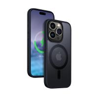 Crong Hybrid Frost MAG Cover - Etui iPhone 15 Pro MagSafe (granatowy) Crong Hybrid Frost MAG Cover - Etui iPhone 15 Pro MagSafe (granatowy)