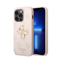 Guess 4G Big Metal Logo - Etui iPhone 15 Pro (różowy) Guess 4G Big Metal Logo - Etui iPhone 15 Pro (różowy)