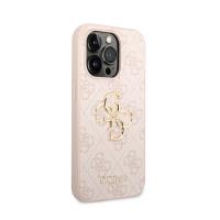 Guess 4G Big Metal Logo - Etui iPhone 15 Pro (różowy)