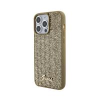 Guess Disco Metal Script - Etui iPhone 15 Pro Max (złoty)