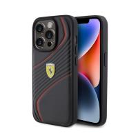 Ferrari Twist Metal Logo - Etui iPhone 15 Pro (czarny) Ferrari Twist Metal Logo - Etui iPhone 15 Pro (czarny)