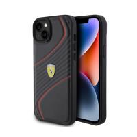 Ferrari Twist Metal Logo - Etui iPhone 15 Plus (czarny) Ferrari Twist Metal Logo - Etui iPhone 15 Plus (czarny)