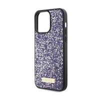 Guess Rhinestone Metal Logo - Etui iPhone 15 Pro (różowy)