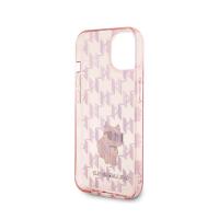 Karl Lagerfeld Monogram Choupette - Etui iPhone 15 (różowy)