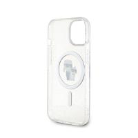 Karl Lagerfeld Karl & Choupette Glitter Magsafe - Etui iPhone 15 Plus (przezroczysty)