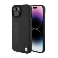 BMW Leather Hot Stamp - Etui iPhone 15 (czarny) BMW Leather Hot Stamp - Etui iPhone 15 (czarny)