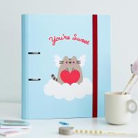 Pusheen - Segregator A4 z kolekcji Purrfect Love (2 ringi, gumka)