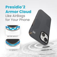 Speck Presidio2 Grip - Etui iPhone 16e / iPhone 15 / iPhone 14 / iPhone 13 (Charcoal Grey / Cool Bronze / White)