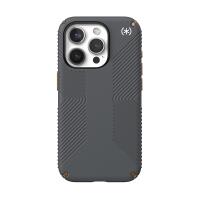 Speck Presidio2 Grip - Etui iPhone 15 Pro (Charcoal Grey / Cool Bronze / White)