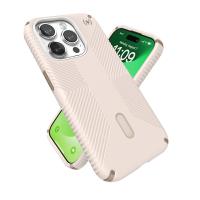 Speck Presidio2 Grip ClickLock & MagSafe - Etui iPhone 15 Pro (Bleached Bone / Heirloom Gold / Hazel Brown)