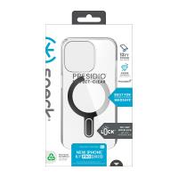 Speck Presidio Perfect-Clear ClickLock & MagSafe - Etui iPhone 15 Pro (Clear / Chrome Finish / Serene Silver)