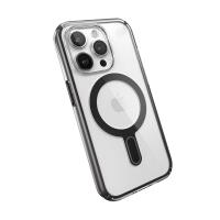 Speck Presidio Perfect-Clear ClickLock & MagSafe - Etui iPhone 15 Pro (Clear / Frosted Black / Slate Grey)